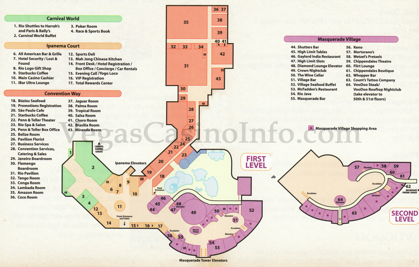 red rock casino floor plan of restaurants
